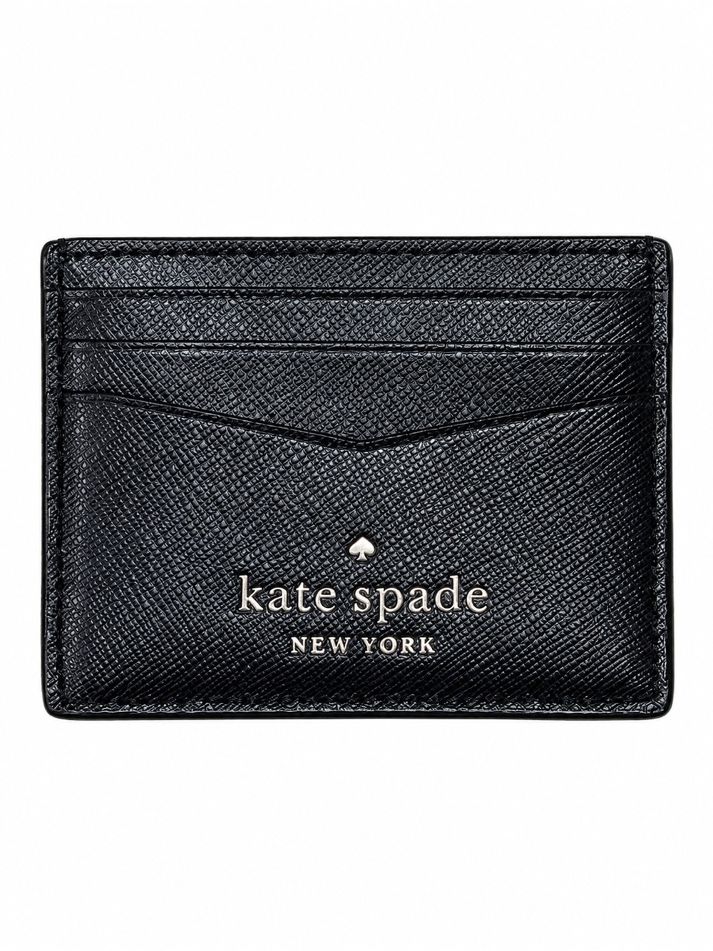 Kate Spade New York Black Leather Card Holder Card Case Slim Wallet NWOT